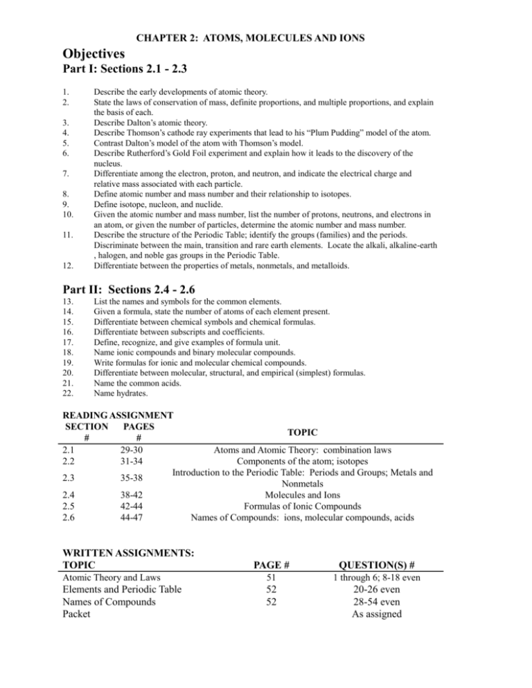 Chemistry Unit 7 Worksheet 3