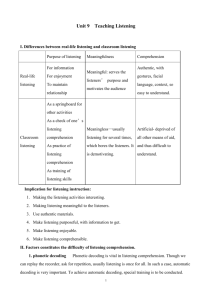 Unit 8 Teaching Listening