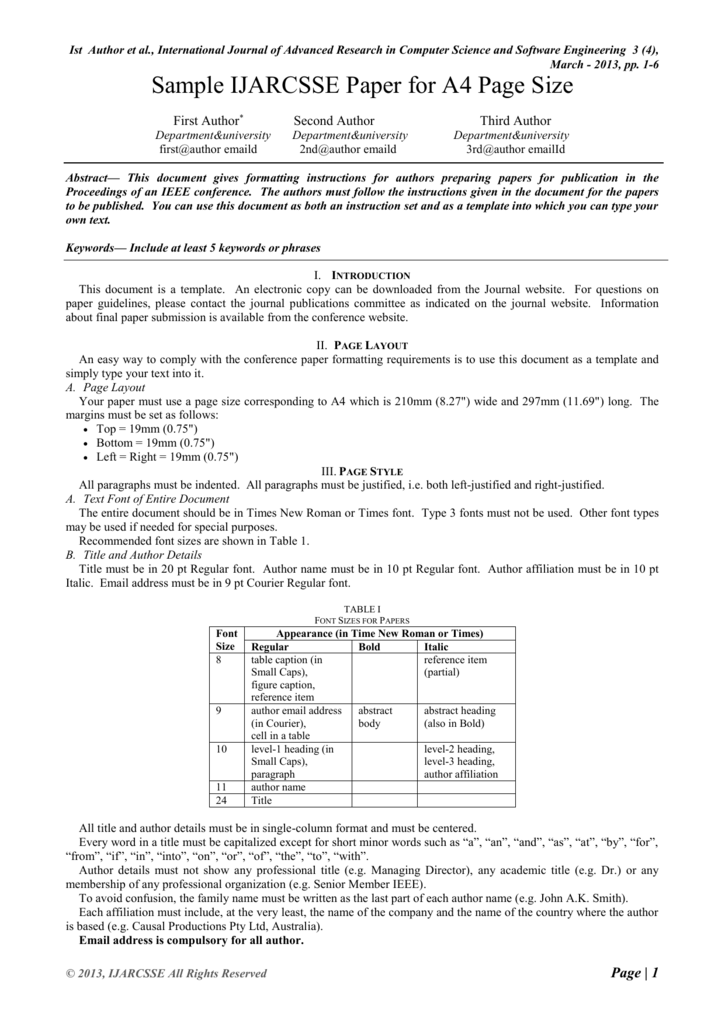 ieee research paper full form