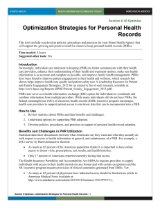 6 Optimization Strategies for Personal Health Records
