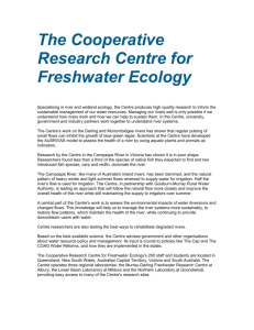 The Cooperative Research Centre for Freshwater Ecology