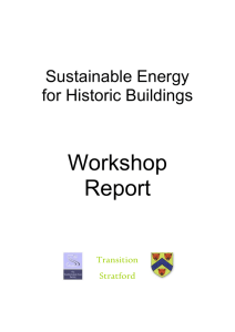 Sustainable Energy for Historic Buildings