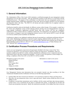 Appendix F, Vendor Compliance Certification