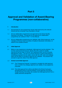 Part 5 Approval and Validation of Award