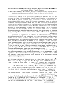 Functionalization of Polybutadiene by potassium hydrogen