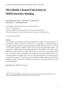 PDMS-interface bonding of polymer substrates is presented in this
