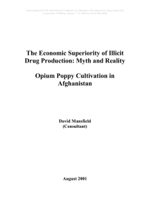 The Economic Superiority of Illicit Drug Production: Myth and Reality