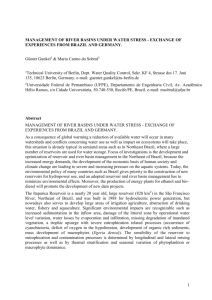 effects Water level is determined by the reservoir management