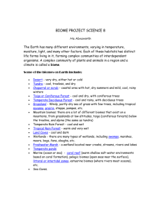 biome project – science 8 – ms ainsworth