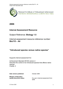 90165 Internal v2 1.5 A4 Introduced species V native species 2006