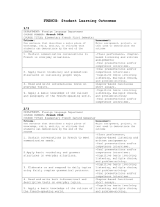 Writing Student Learning Outcomes Worksheet
