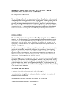 DETERMINATION OF VOID DISTRIBUTION AND FIBRE