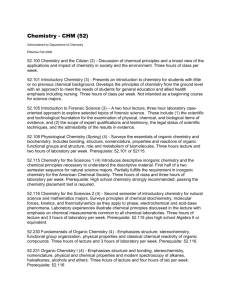 Chemistry - CHM (52)