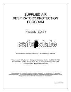 Supplied Air Respiratory Program - word - UA SafeState