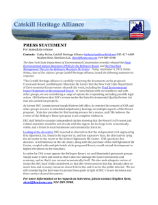 September 4, 2015 - Catskill Heritage Alliance