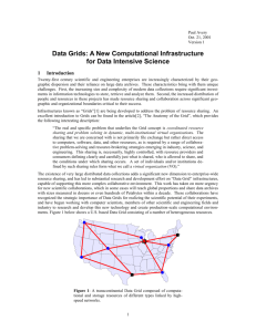 Data Grids: A New Computational Infrastructure