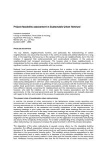 Project feasibility assessment in Sustainable Urban