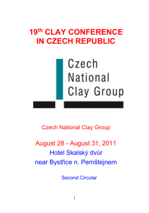 18th CLAY CONFERENCE IN CZECH REPUBLIC