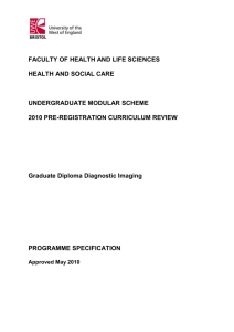 Programme Specification - University of the West of England