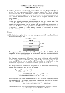 CP302: Assignment in Mass Transfer