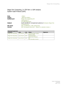 Audit Protocol Template