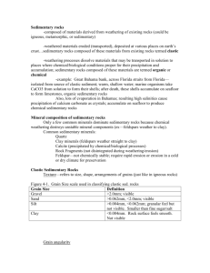 Sedimentary rocks