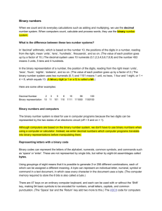 Binary numbers