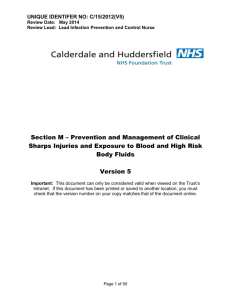 Type of Injury - Calderdale & Huddersfield NHS Foundation Trust