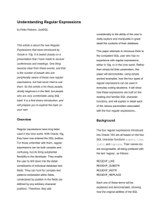 Understanding Regular Expressions