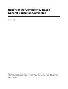 What is Competency-Based General Education?