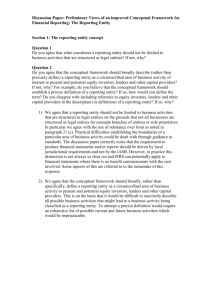 An improved conceptual framework for financial reporting