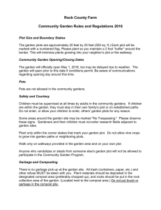 2016 Garden Rules & Regulations