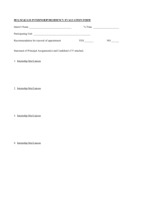 RUL/SC&I LIS Internship/Residency Evaluation Form