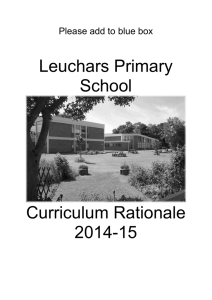 Curricular Rationale 2014-15