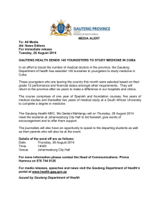 media alert-gauteng health sends 145 youngsters to study medicine