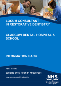 Locum Consultant in Restorative Dentistry