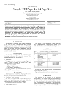 IEEE Paper Template in A4 (V1) - International Engineering