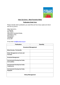 Hybu Cig Cymru – Meat Promotion Wales Publication Order Form