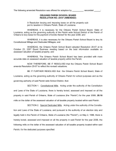 Resolution No. 29-07 Amended - Orleans Parish School Board