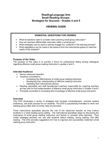 Managing the 60-minute Mathematics Instructional Block