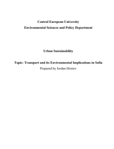 Transport and its Environmental Implications in Sofia (1,5Mb)