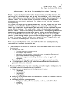 A Framework for How Personality Disorders Develop