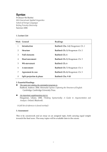 Morphology - 北京林业大学外语学院