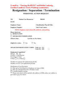 Resignation / Separation / Termination - UCLA Health