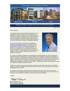 Message from Ralph V. Clayman, M.D., Dean, UC Irvine School of