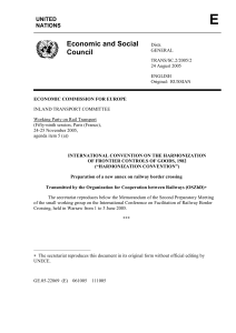 facilitation of border crossing procedures for international