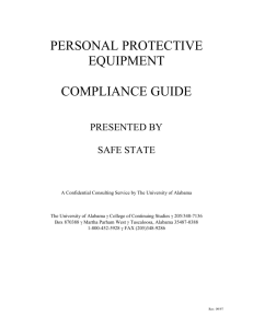 Personal Protective Equipment - UA SafeState