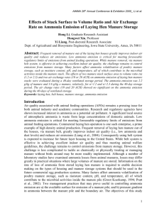 Effects of Stack Surface to Volume Ratio and Air Exchange Rate on