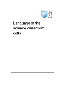 Language in the science classroom: cells