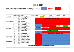 National 5 History S5 Course Planner